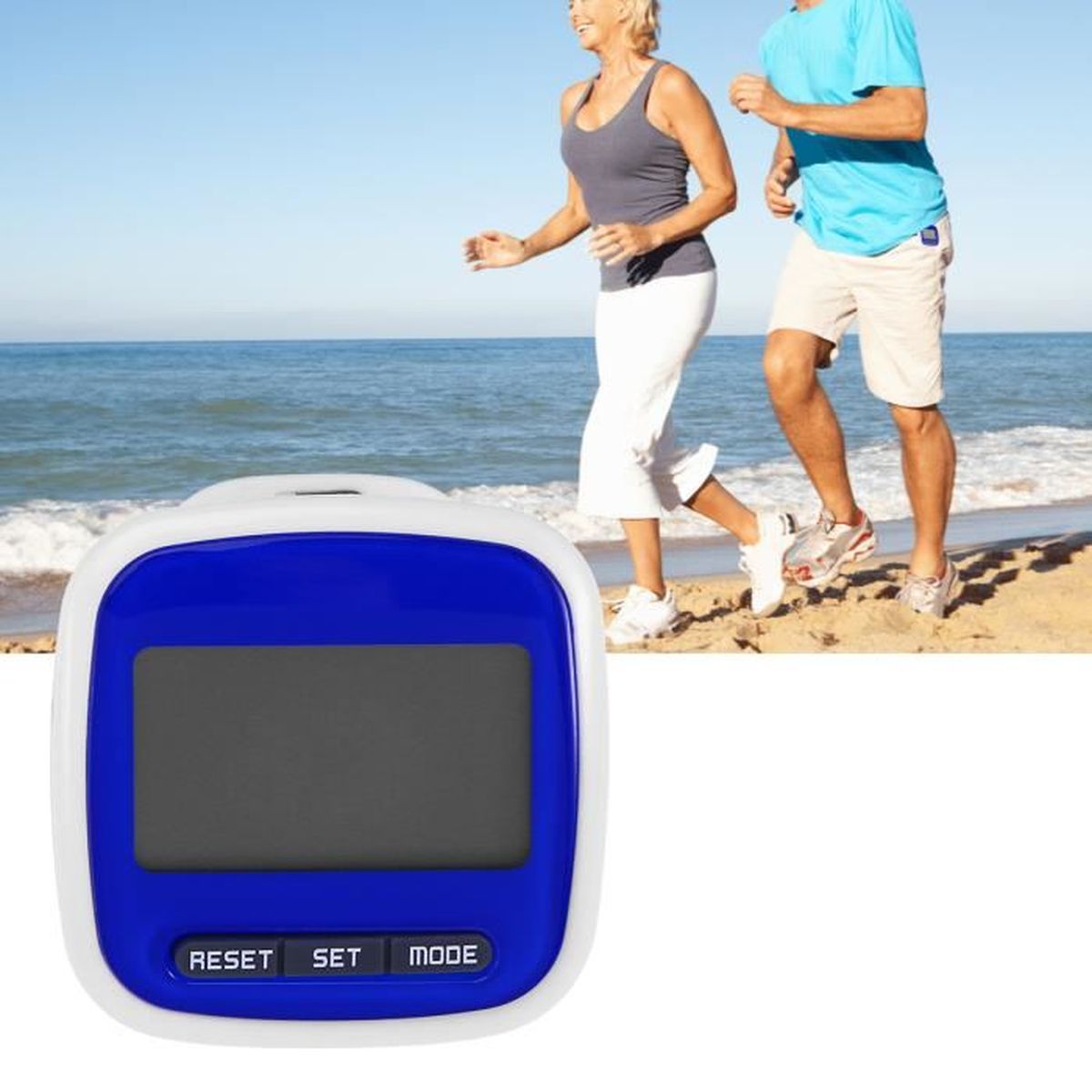 Compteur de Pas Podomètre de Poche Multifonction Affichage LED(Rouge) Prix pas cher Cdiscount