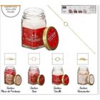 THE CONCEPT FACTORY Bougie parfumée - Bijou - 6x6x7.8 cm - 4 senteurs - Multicouleurs - Verre