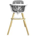 BB-BOOM NOOMI Chaise haute bébé scandinave 2 en 1 Gris