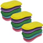 PZL CONCEPT EPONGENIO - Lot de 15 Éponges Ecologique Réutilisables - Double Face - Lavables en Machine - Anti Rayure, Multi-Surfaces Vu à la TV