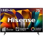 TV LED HISENSE 75A6N - 75" (189 cm) - 4K UHD - Dolby Vision - Smart TV - Bords ultra fins - 3xHDMI