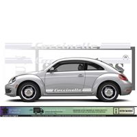Volkswagen VW Bandes Coccinelle - BLANC - Kit Complet - Tuning Sticker Autocollant Graphic Decals