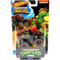 Hot Wheels Monter Truck Pour Tortues Ninja Raphael Vehicule Miniature Monster Jam TMNT Rouge Voiture Collection Turtles