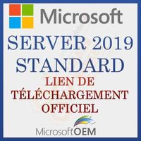 Microsoft Server 2019 Standard | Lien officiel | Avec Facture | Version Complète | Délai de livraison: 0-6 heures |