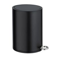 Poubelle Salle De Bain Wenko 3L - À Pédale, Acier Inox Effet Marbre, Seau Amovible - Design Onyx