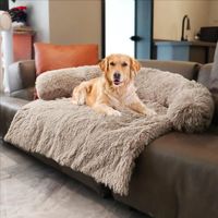 Housse de canapé en peluche douce pour chien, tapis de canapé pour chien, tapis de protection pour meubles, Cafe,105*95*20cm