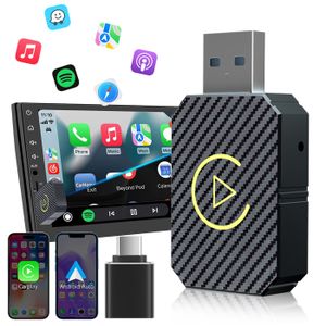 ADAPTATEUR BLUETOOTH TTLIFE Dongle Automatique 2 en 1 sans Fil CarPlay 