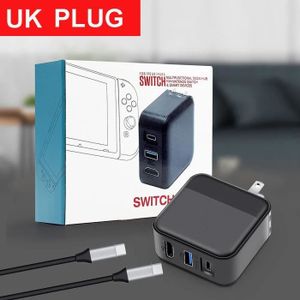 SUPPORT CONSOLE Brun - Adaptateur de charge multifonction S6 pour console de jeu Nintendo Switch, petit PC, USB Type-C, conne