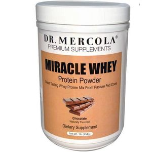 PROTÉINE Dr. Mercola, Miracle lactosérum, protéines en poudre, chocolat,1 lb (454 g).