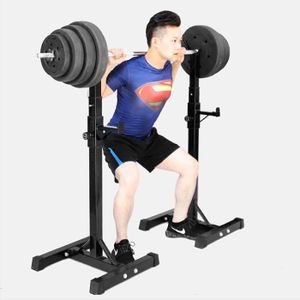 HALTÈRE - POIDS Bilingda® Squat Rack Haltérophilie Réglable Support Rack à exercice Fitness Squat Rack Réglable Barbell