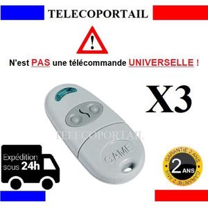 Came TOP-432EV Compatible TOP432EE TOP432NA Télécommande 433.92 MHz noire
