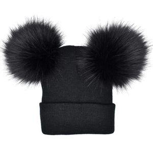 2pcs Maman /& enfants Bébés Filles Garçons Tricot Bonnet Femme Laine Hiver Chaud Casquette