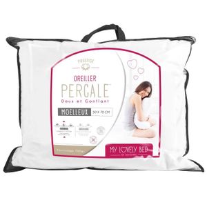 OREILLER My Lovely Bed - Oreiller Percale 100% Coton | 50x7