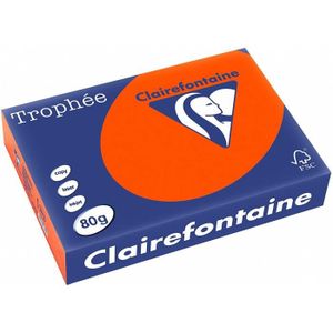 CLAIREFONTAINE Lot de 4 Ramettes 500 Feuilles Papier 110g A4 210x297 mm Certifié PEFC Blanc