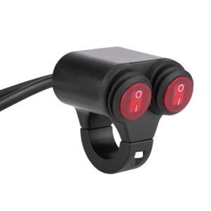 OFF Commencer Tuer Commutateur Qiilu Commutateur de Guidon 22mm 12V Moto Phare Commutateur Antibrouillard Corne ON