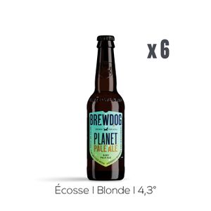 BIERE Pack Bières Brewdog Planet Pale - 6x33cl - 4,3%