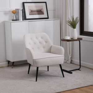 Fauteuil relax chaise longue en tissu style scandinave Couleur