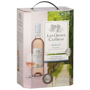 VIN ROSE Merlot  - Vin rosé  - IGP Pays de d'OC - 0,12 5l