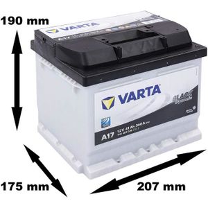 BATTERIE VÉHICULE Batterie VARTA Black Dynamic 41Ah / 360A (A17)