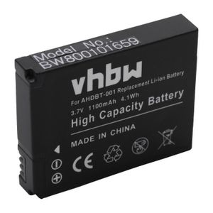 2x Batterie 1100mAh pour appareil photo GoPro HD Hero, HD Hero 2 -  Remplacement modèle AHDBT-002 AHDBT-001 ABPAK-0014