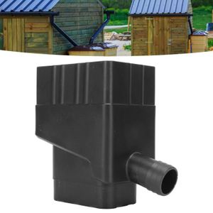 COLLECTEUR EAU - CUVE  LVX Collecteur filtrant d'eau de pluie,Récupérateur d'eau de pluie (Noir) LV688
