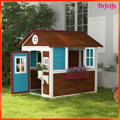 Outsunny - Cabane de jeu pour enfant - Bois de sapin - 205x119x140cm Outsunny - Cabane de jeu pour enfant - Bois de sapin - 205x119x140cm