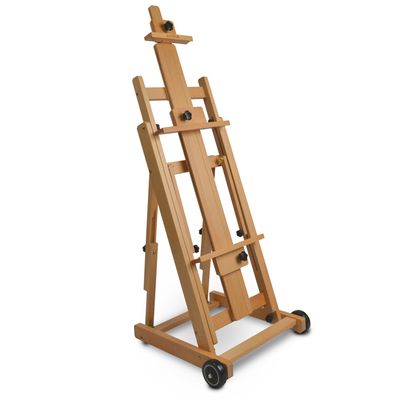 Chevalet Bois Artina Chevalet En Bois Hêtre Pour Toiles Jusqu'à 100 Cm Porto – Inclinaison Jusqu'à 90° – Techniques De Peinture Variées – Réglable En Continu – Chevalet Peinture D'atelier Trépied Campagne