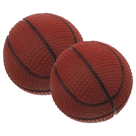 Lot De 2 Ballons De Basket Souples Pour Bébé – 6,3 Pouces (16 Cm) – Rouge Foncé – Jeu D'intérieur/extérieur – Dès 1 An