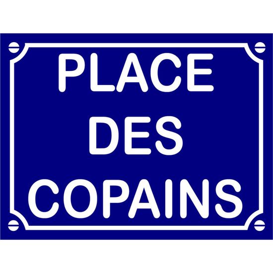 Plaque de rue personnalisée humour - 15x10 cm | MPA Déco