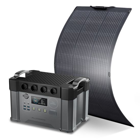 ALLPOWERS Générateur solaire R600 avec panneau solaire 140 W, 2 sorties