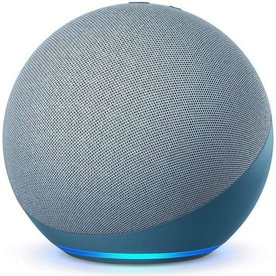 Nouvel Echo Dot US (4e génération), Avec son premium, hub connecté et Alexa, Bleu-gris