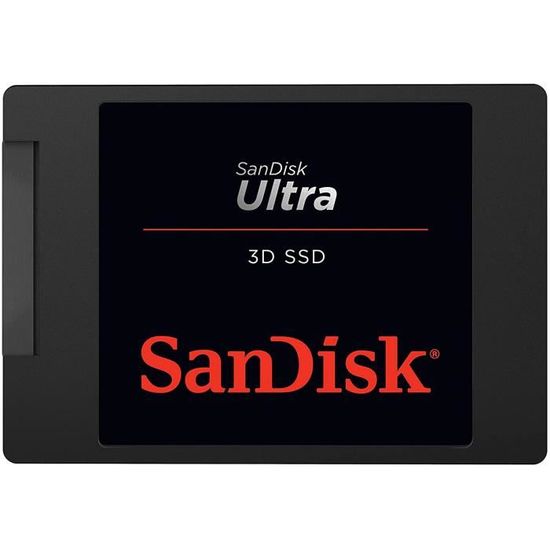 DISQUE DUR SSD Disque SSD SanDisk Ultra 3D 500Go offrant jusqu'&agrave; 560 Mo-s en vitesse de lecture - jusqu'&agrave; 530 Mo9