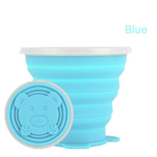 Mini Tasse Pliante Rétractable en Silicone 180ml - Parfaite pour Vos Voyages en Plein Air