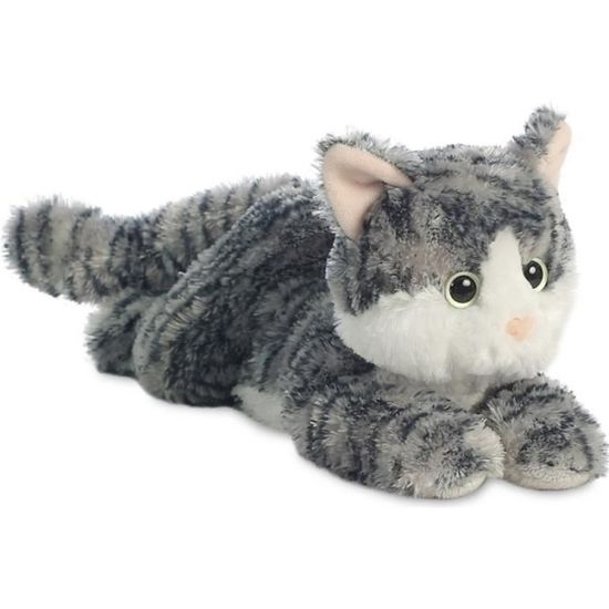 peluche chat roux tigré