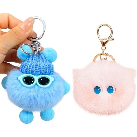 Porte-clés Kawaii Pochon Boulette En Peluche – Assortiment (Neuf, Fabriqué Au Japon)