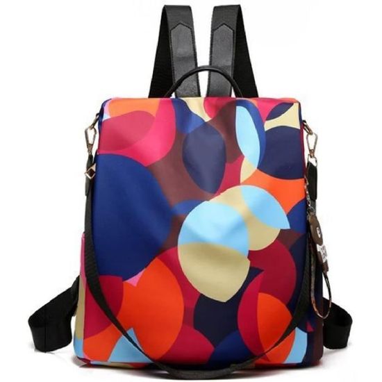 Sac à Dos Femme Imperméable Anti-Vol - Bandoulière Et Bretelles Ajustables