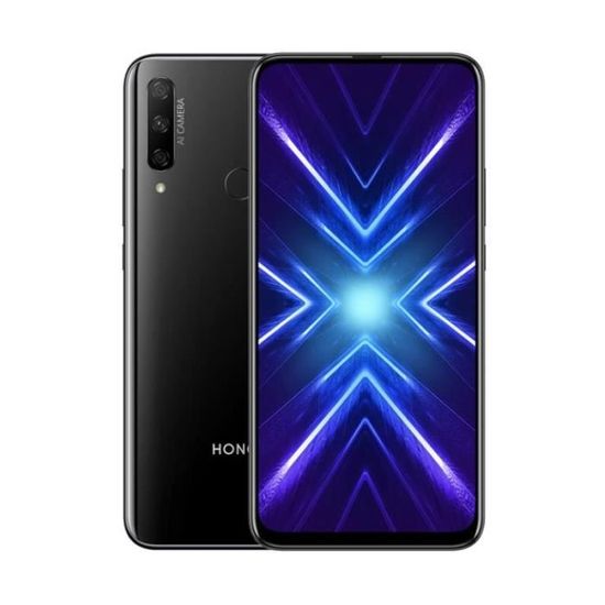 Honor 9X Smartphone Noir Kirin 710F débloqué 6.59 pouces 6Go 128Go stockage Double Nano SIM Android 9.1 Triple caméra