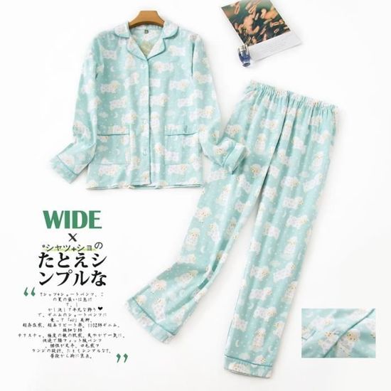 Pyjama Femme 2 Pièces Coton | Haut Manches Courtes + Pantalon Capri | Confortable, Doux, Respirant | Pour Nuit Et Détente - 6