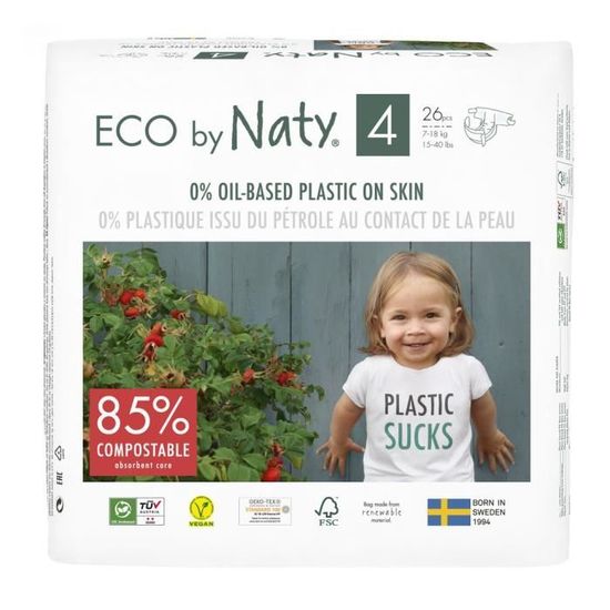 Couches Ecologiques T4 Couches Bebe Eco By Naty Cdiscount Puericulture Eveil Bebe