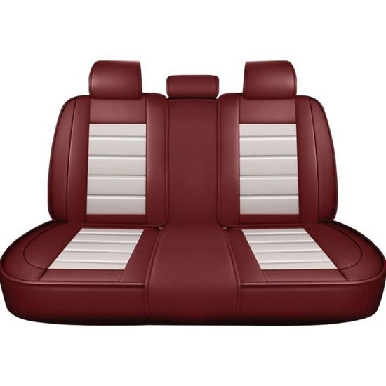 5D Housse de siège auto universelle-ROUGE