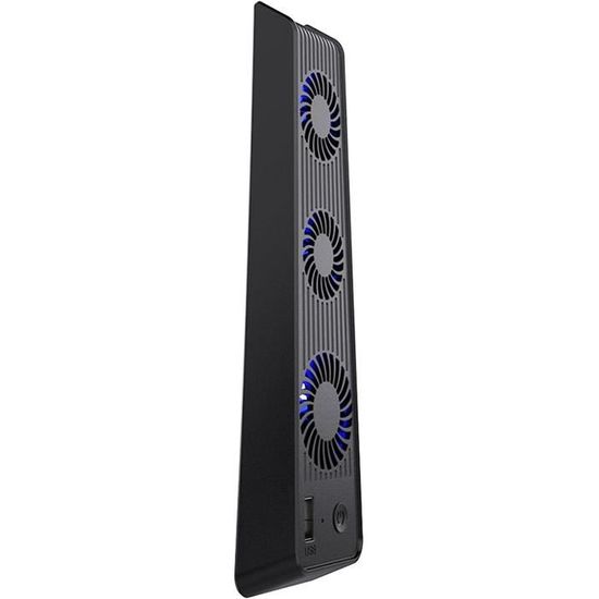 Ventilateur Refroidisseur USB Pour PS5 - Avec 3 Ventilateurs, Station De Jeu, Couleur Noire