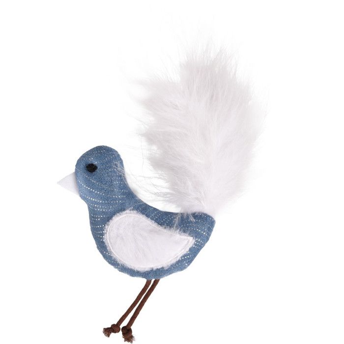 Meilleurs prix pour Oiseau Medy bleu taille 10 x 17 cm Jouet pour chat. - Flamingo