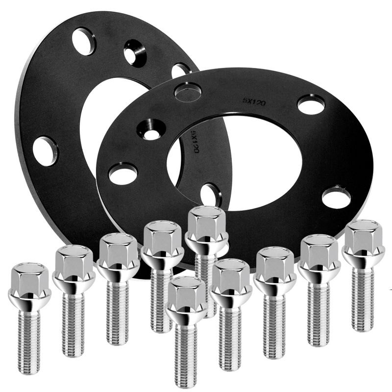 Elargisseur de voie SEAT, IBIZA IV, A partir de 2002, 05mm par cale, 5x100, D 57mm Vis: SPH 14x150 35mm Clé: 17 AFCHCS-N