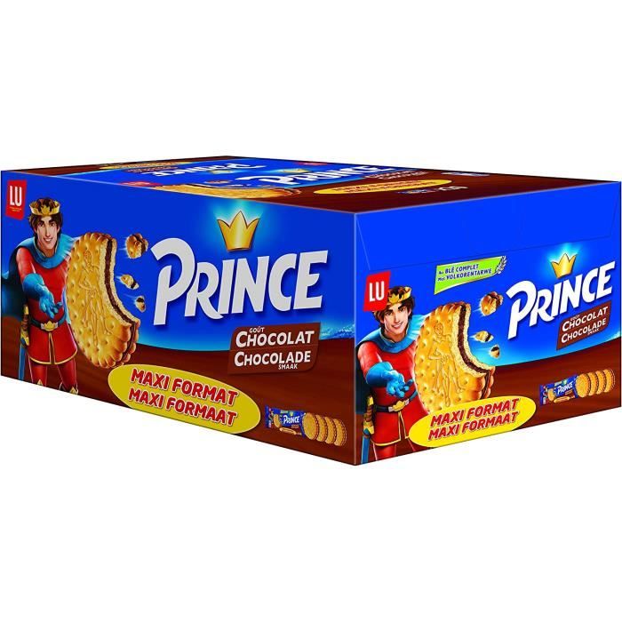 Prince de LU Chocolat - Au Blé Complet - Présentoir de 20 Sachets i Format de 4 Biscuits (80 g)[9]