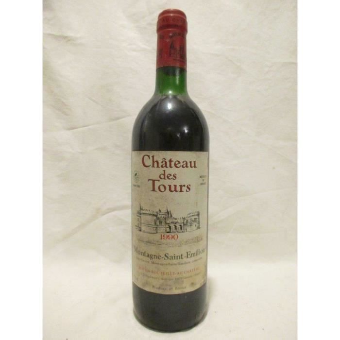montagne saint-émilion château des tours rouge 1990 - bordeaux france