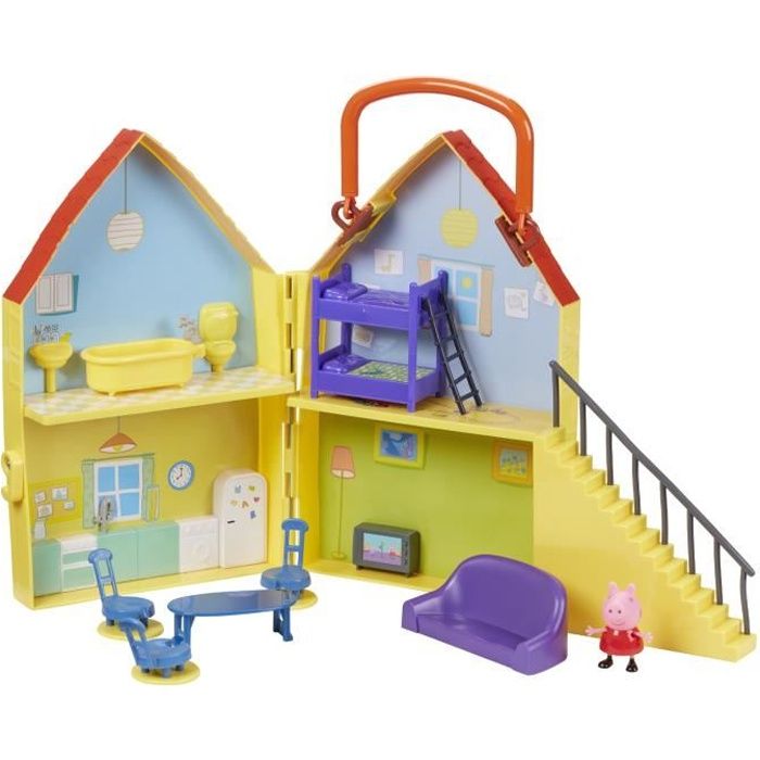 TM Toys PEP05138 Maison portable et pliante Deluxe de Peppa Pig