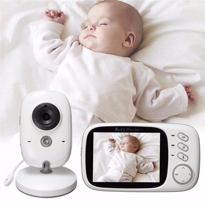 BABY PHONE - ECOUTE BEBE,Moniteur de sommeil pour bébé Avec caméra de nuit sans fil, moniteur vidéo bébé, Radio- Type EU Plug