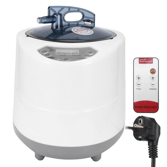 Tbest générateur de vapeur de sauna Générateur de Sauna 2.8L 1500W pour Tente Spa Thérapie corporelle Fumigation Machine Home