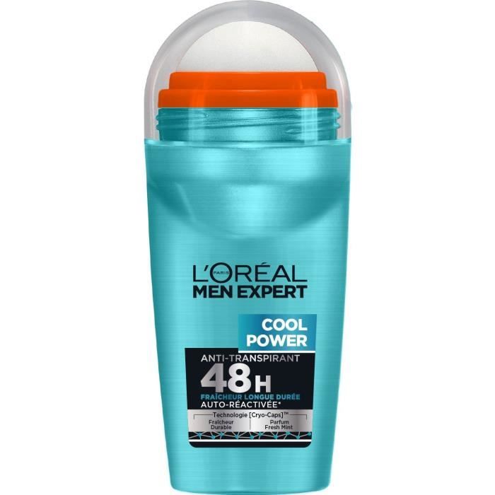 L'Oréal Men Expert Cool Power Déodorant Homme Bille Fraicheur - 50 ml