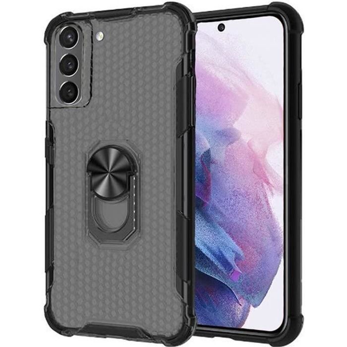 pour Samsung Galaxy S21 5G -NOVAGO Coque Résistante avec Anneau Bague Anti Chute / béquille Anti Choc